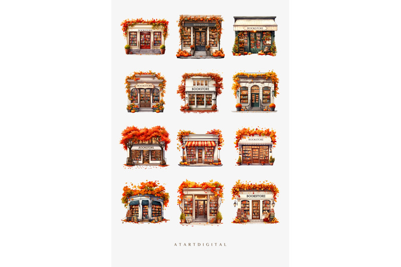 autumn-bookstore-digital-fall-designs-for-fall-home-decor