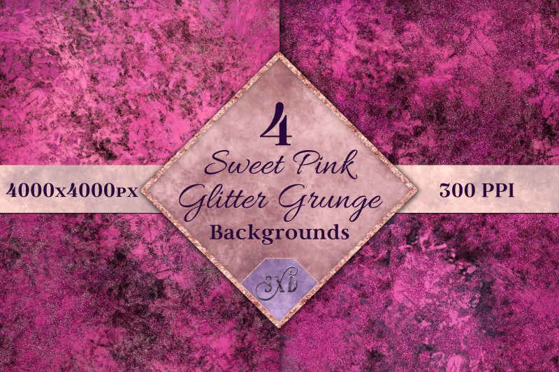 sweet-pink-glitter-grunge-backgrounds-4-images