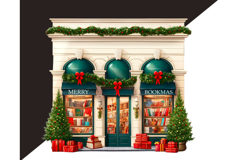 christmas-bookstore-digital-art-download-christmas-village-clipart-bu