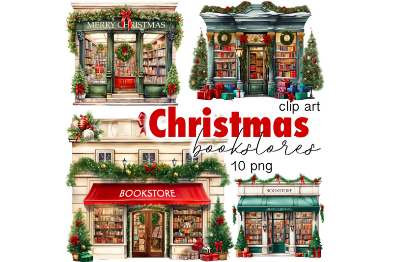 christmas-bookstore-digital-art-download-christmas-village-clipart-bu