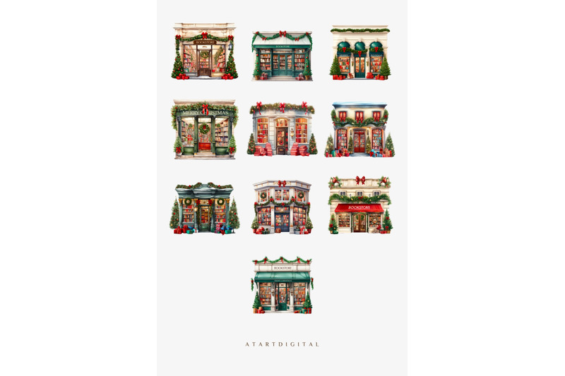 christmas-bookstore-digital-art-download-christmas-village-clipart-bu