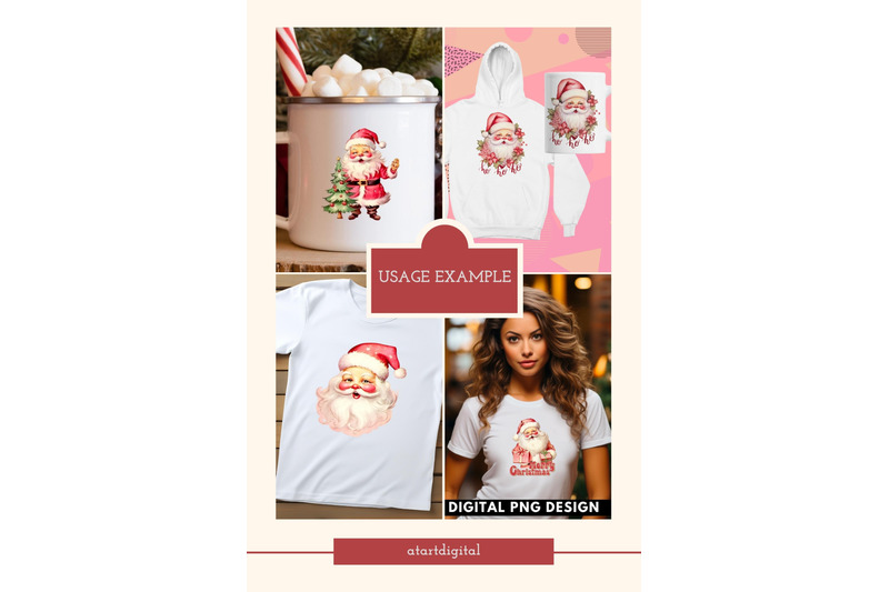 retro-santa-claus-clipart-bundle