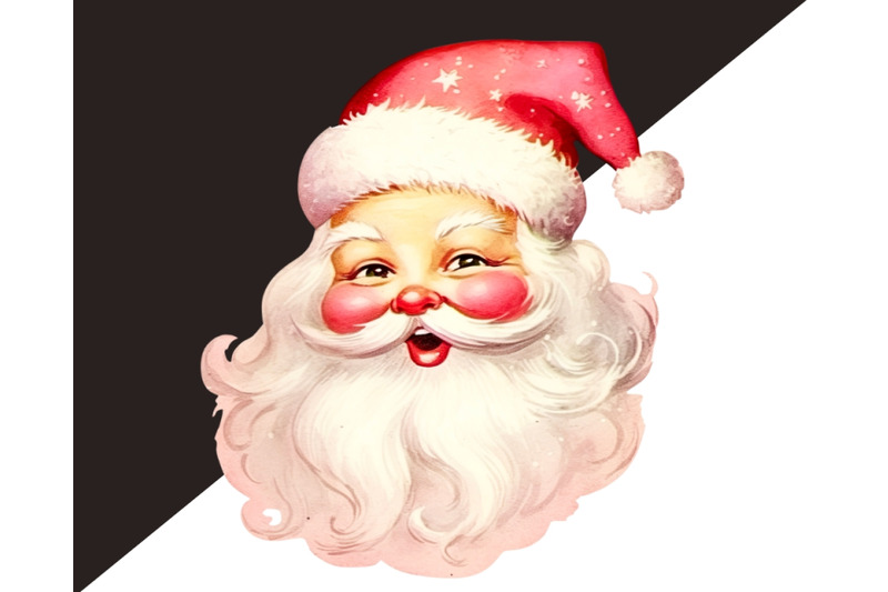 retro-santa-claus-clipart-bundle