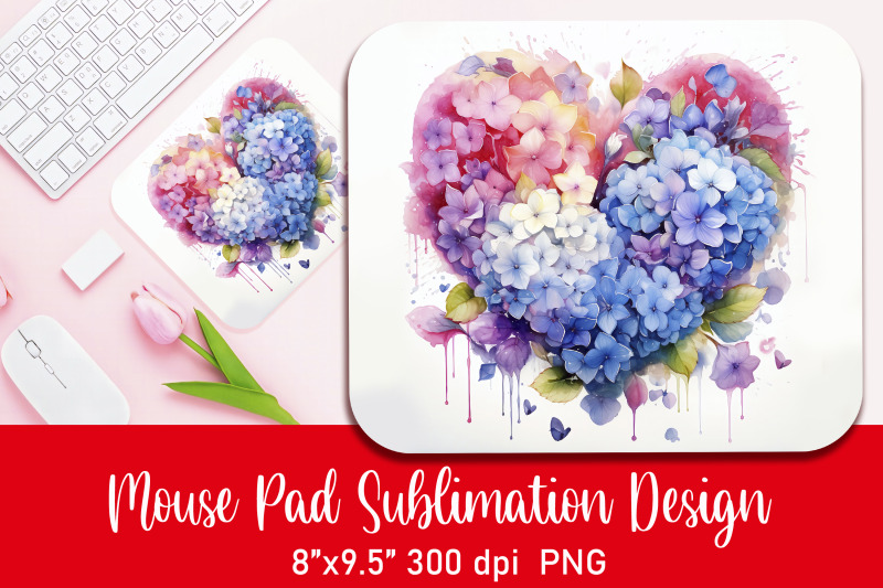 hydrangea-flowers-mouse-pad-sublimation-png