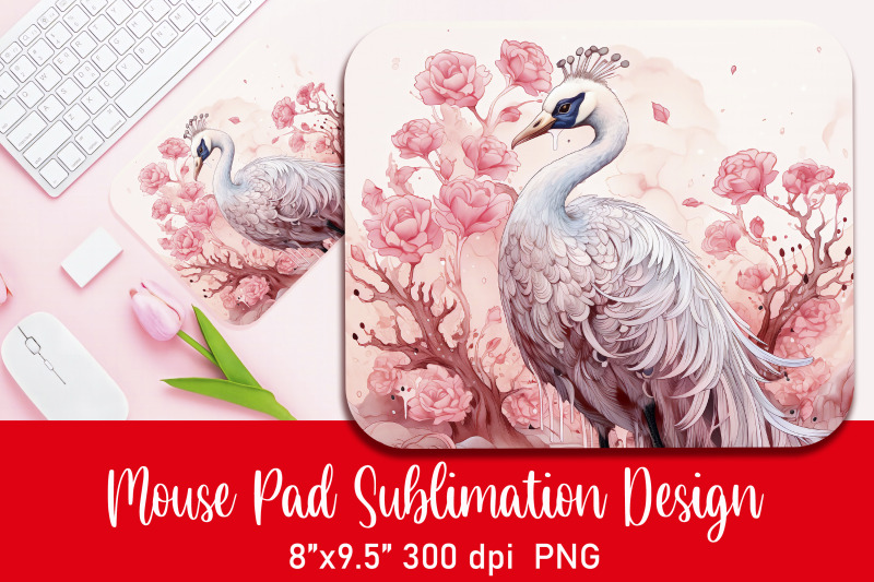 peacock-firebird-mouse-pad-sublimation-png