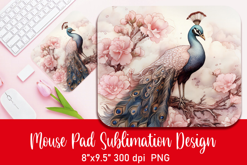 peacock-mouse-pad-sublimation-png