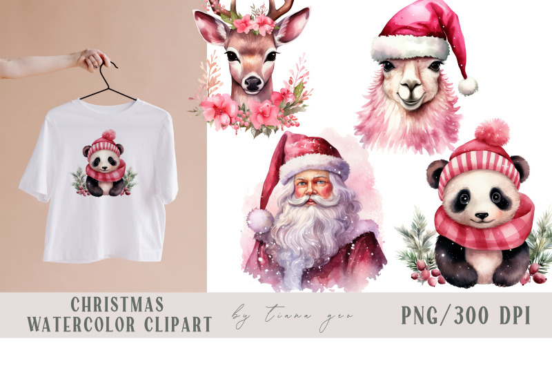 watercolor-christmas-animals-and-santa-clipart-4-png