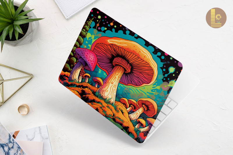 psychedelic-mushroom-laptop-skin