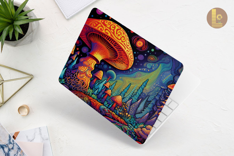 psychedelic-mushroom-laptop-skin