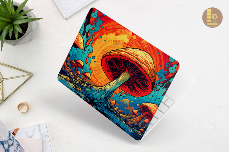 psychedelic-mushroom-laptop-skin
