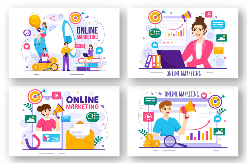 13-digital-online-marketing-illustration