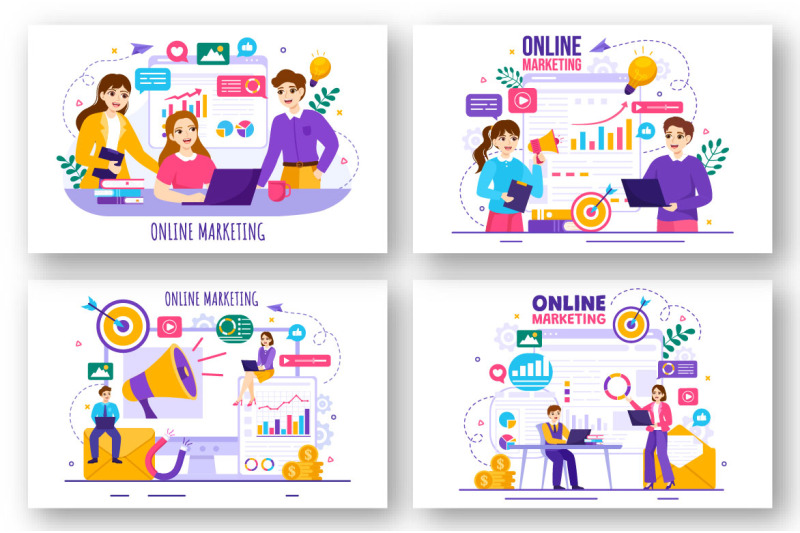 13-digital-online-marketing-illustration