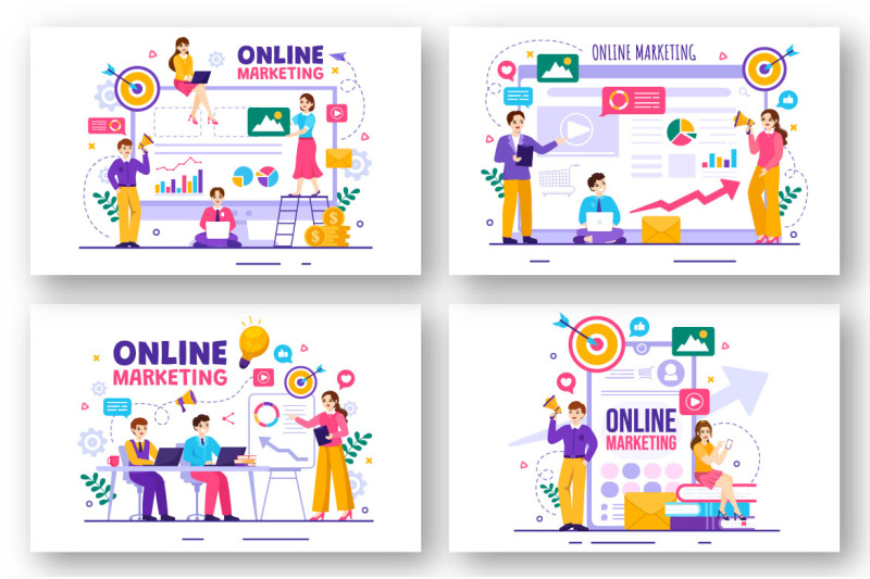 13-digital-online-marketing-illustration