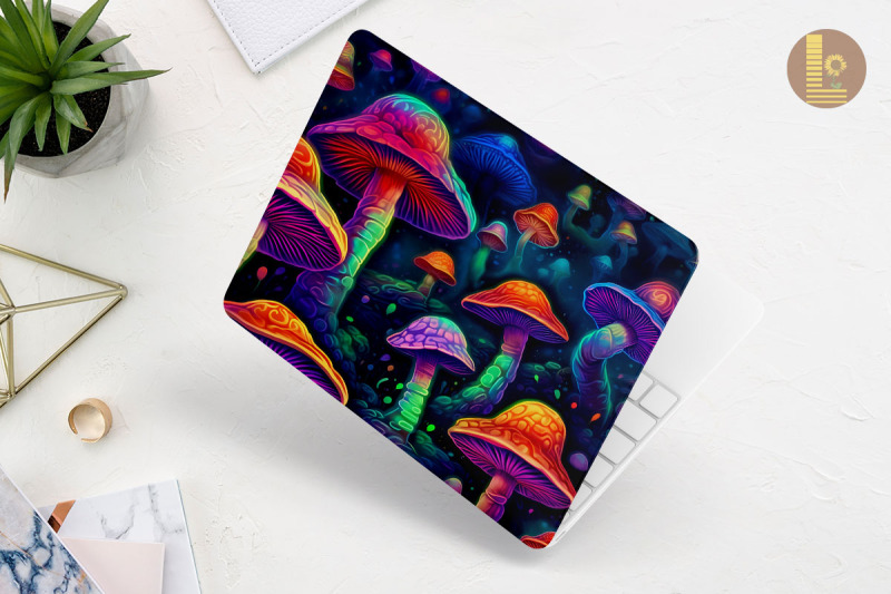 strafarius-cubensis-mushroom-laptop-skin