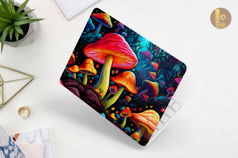 strafarius-cubensis-mushroom-laptop-skin