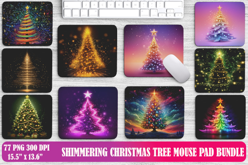 shimmering-christmas-tree-mouse-pad