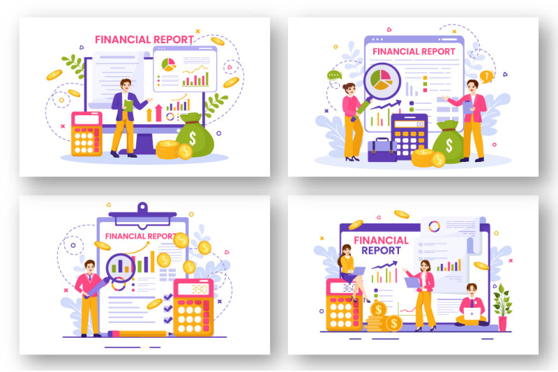 12-financial-report-illustration