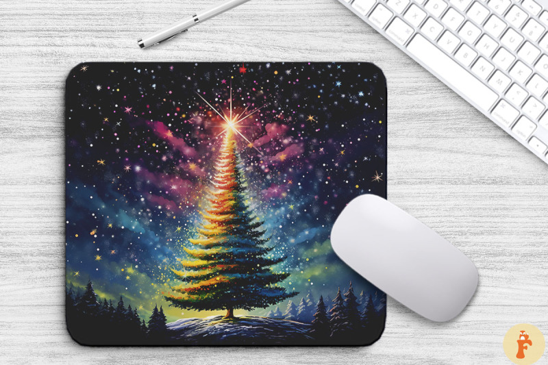 amazing-colorful-xmas-tree-mouse-pad