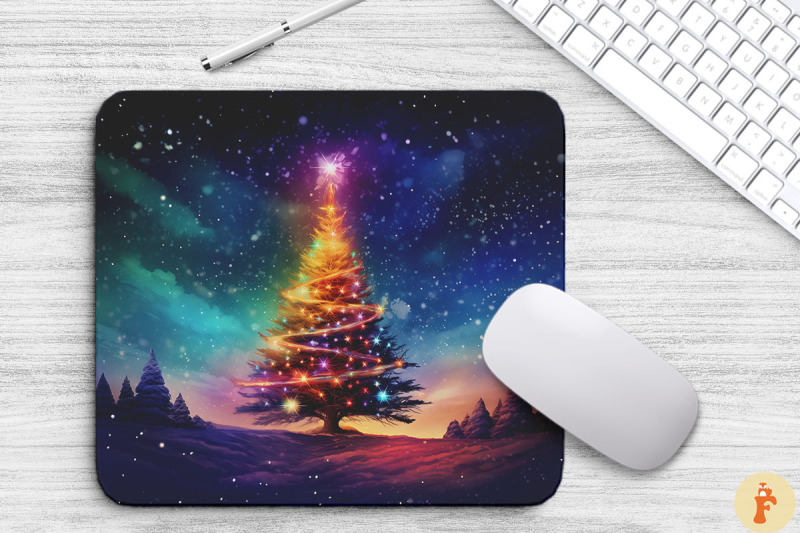 amazing-colorful-xmas-tree-mouse-pad