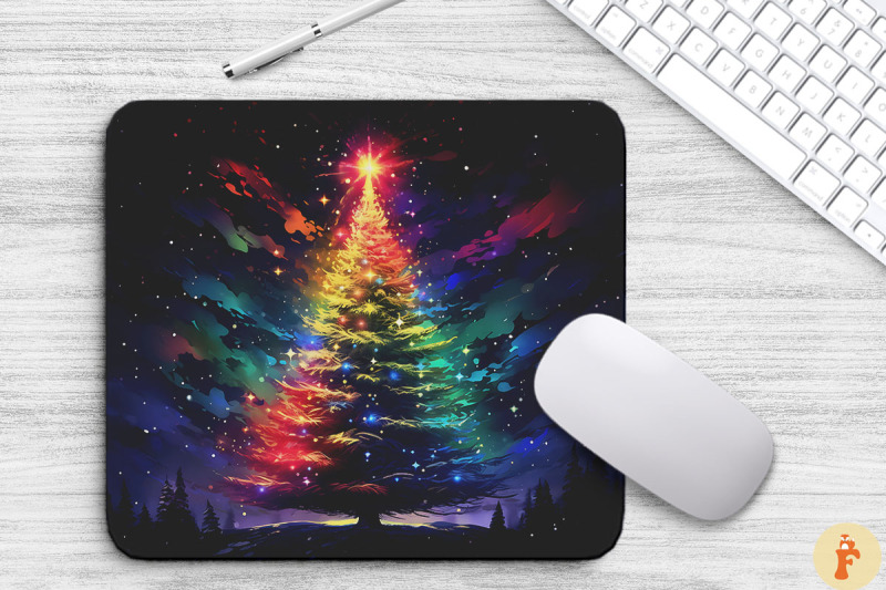 amazing-colorful-xmas-tree-mouse-pad