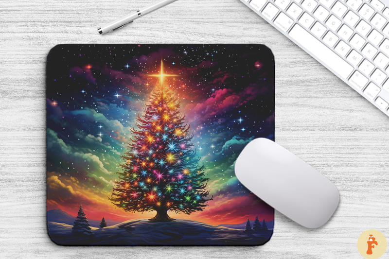 amazing-colorful-xmas-tree-mouse-pad