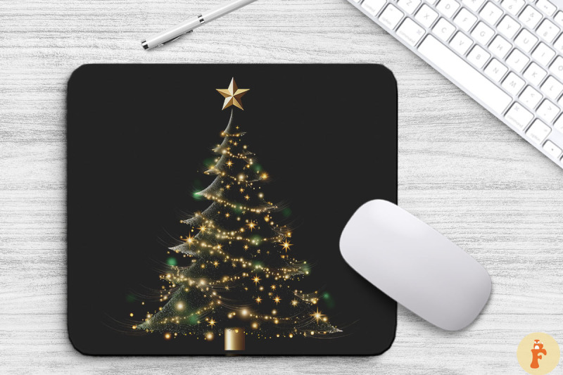 luxury-christmas-tree-mouse-pad