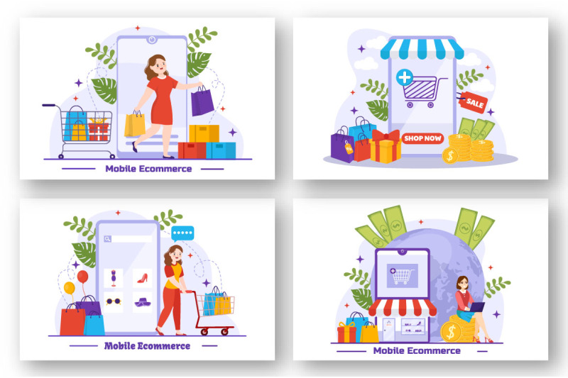 12-mobile-e-commerce-vector-illustration