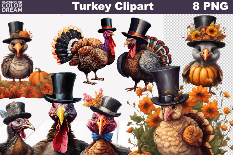 turkey-clipart-happy-thanksgiving-sublimation