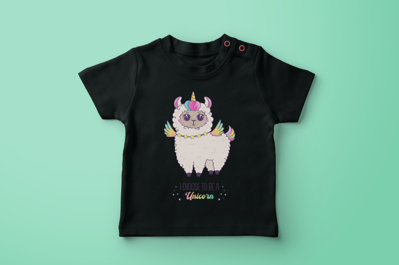 kawaii-rainbow-alpaca-unicorn-sublimation-design