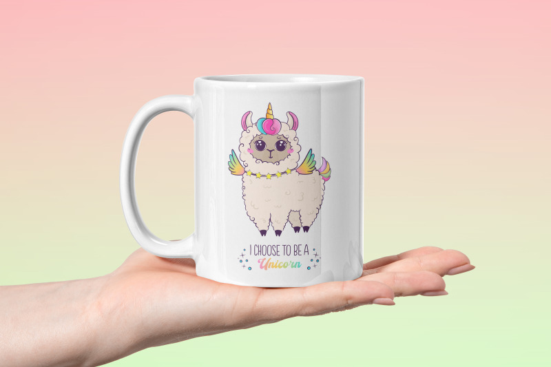 kawaii-rainbow-alpaca-unicorn-sublimation-design