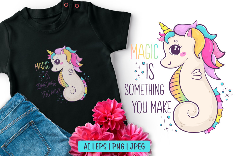 kawaii-rainbow-seahorse-unicorn-sublimation-design