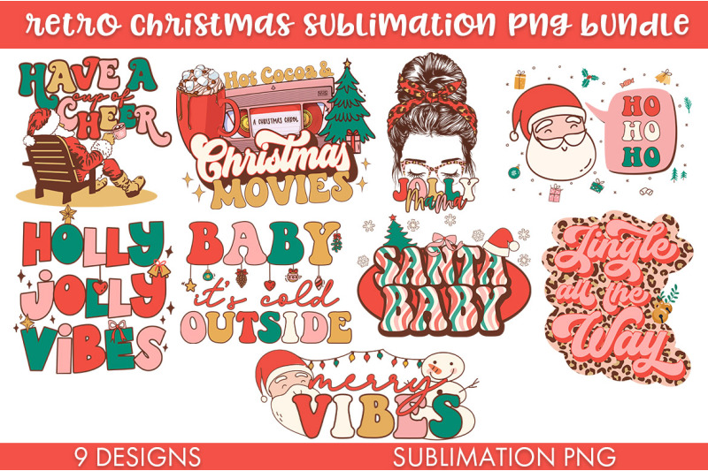 retro-christmas-sublimation-png-bundle