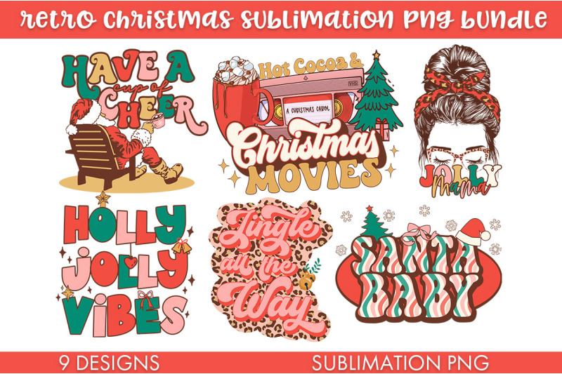 retro-christmas-sublimation-png-bundle