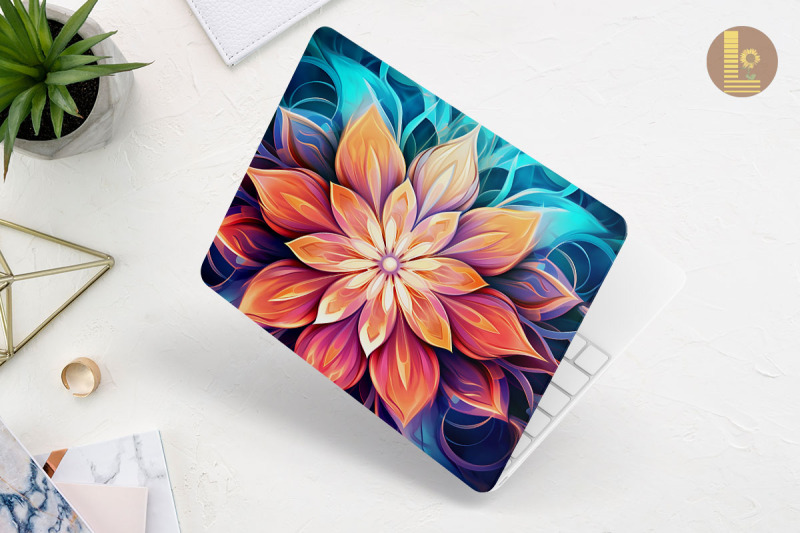 abstract-fractal-flower-laptop-skin