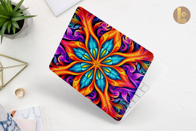 psychedelic-kaleidoscope-laptop-skin