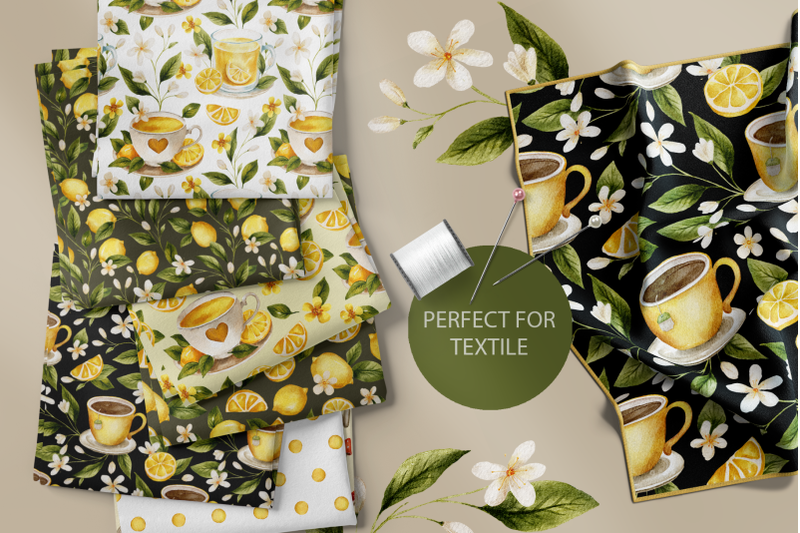 lemon-watercolor-floral-bundle