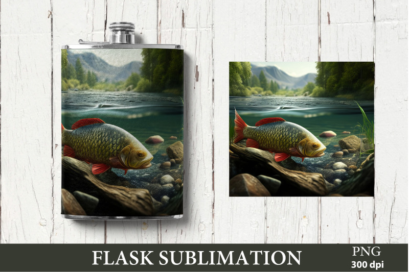 fishing-sublimation-png-6-oz-flask-png