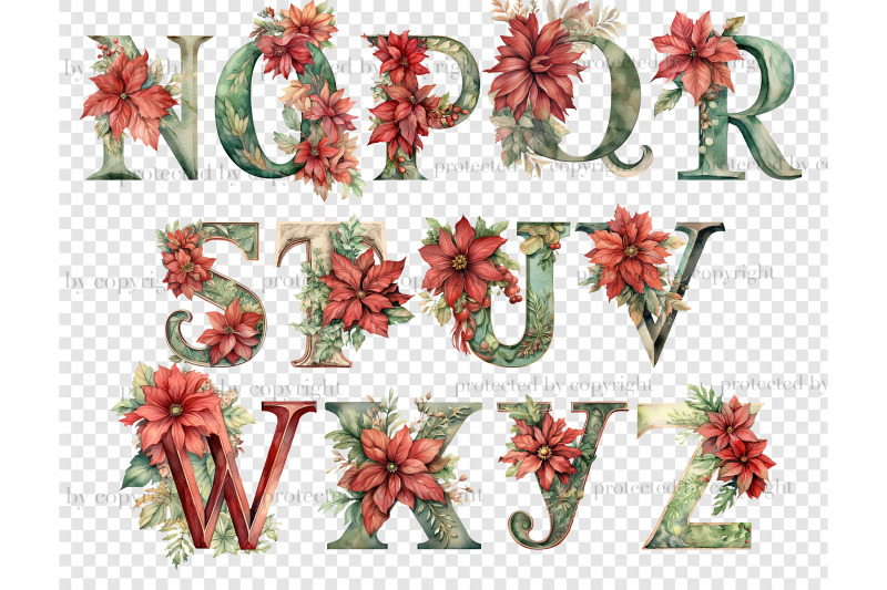 poinsettia-alphabet-christmas-invitation-bundle