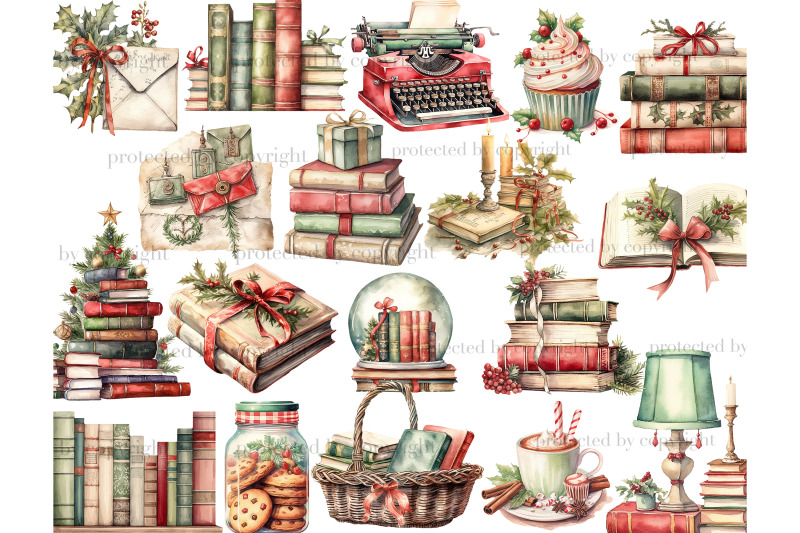 holiday-reading-clipart-cozy-winter-illustration