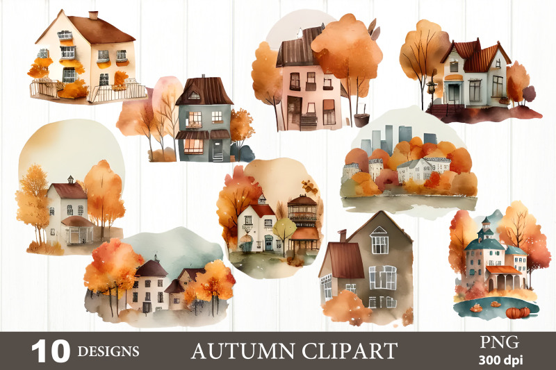 watercolor-fall-city-landscape-clipart-png