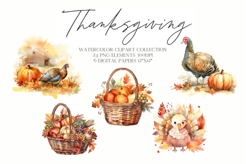 watercolor-thanksgiving-fall-png-clipart