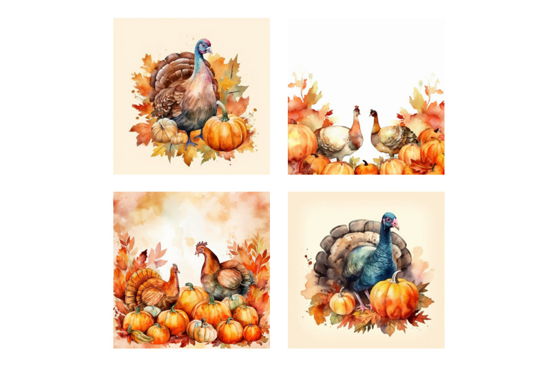 turkey-thanksgiving-digital-papers-pack