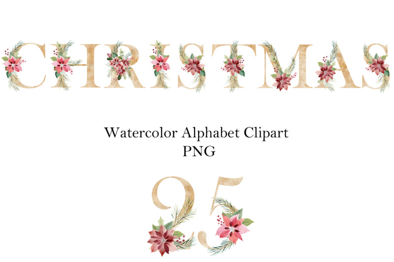 watercolor-christmas-alphabet