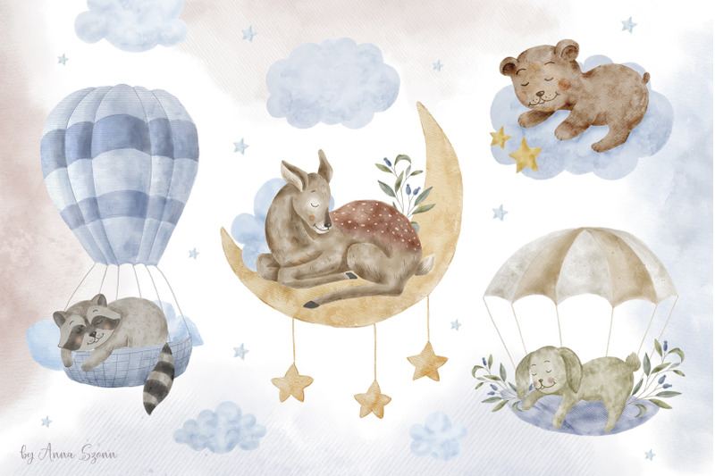 cute-sleeping-forest-animals