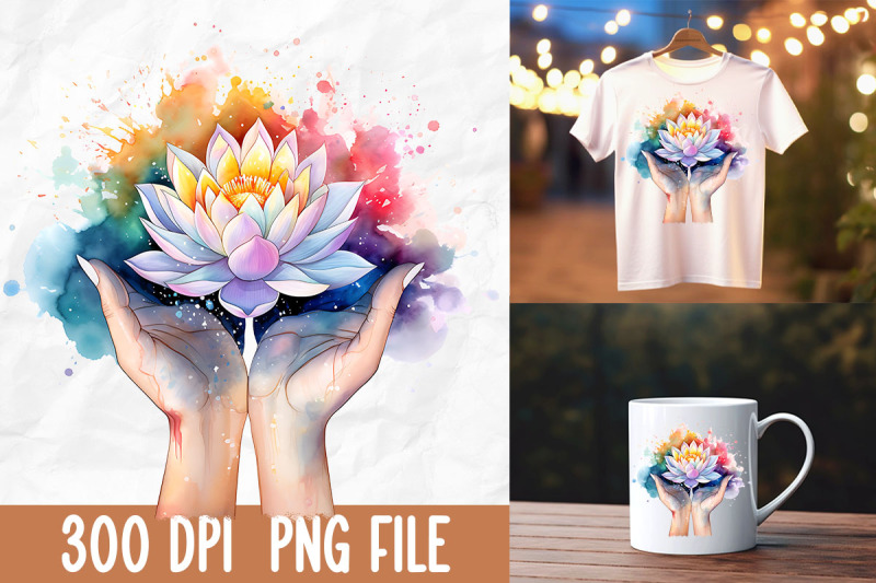 retro-zen-lotus-flower-meditate-rainbow