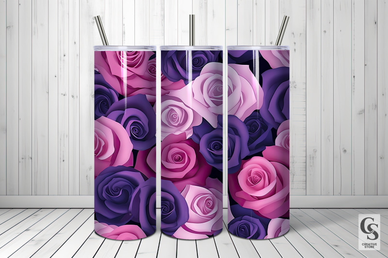 pink-amp-purple-roses-seamless-patterns