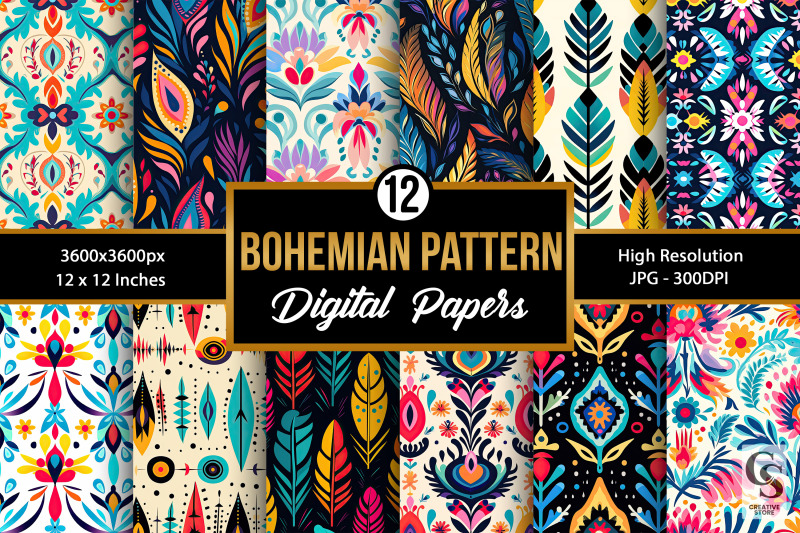 bohemian-seamless-pattern-digital-papers