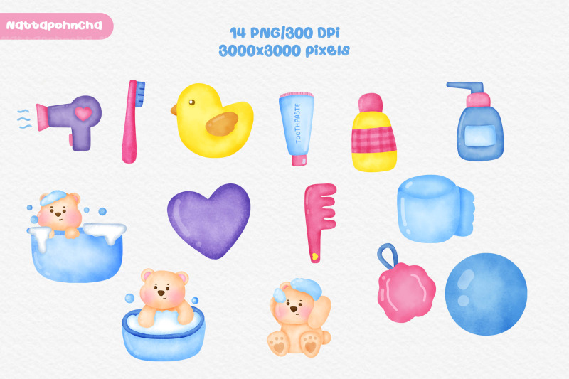 cute-bear-takes-a-shower-baby-shower-clipart