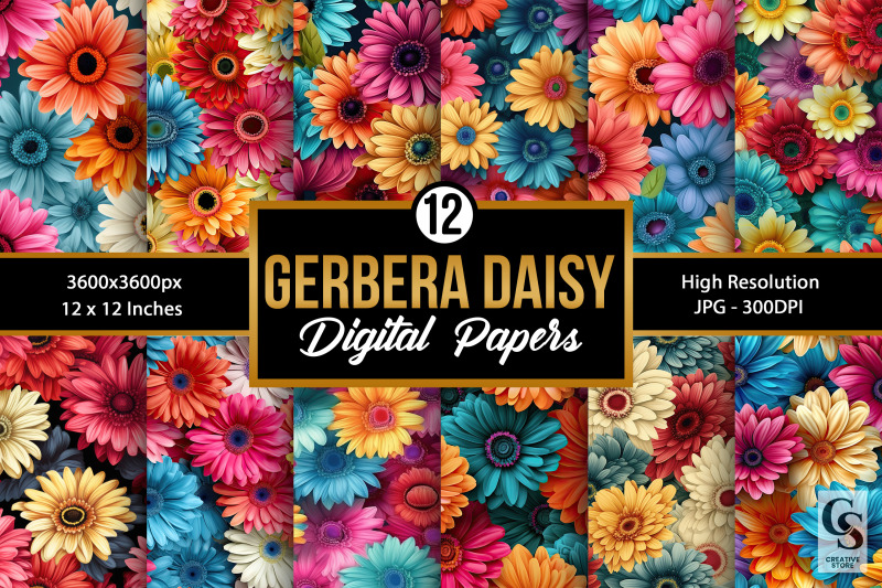 colorful-gerbera-daisy-flowers-patterns