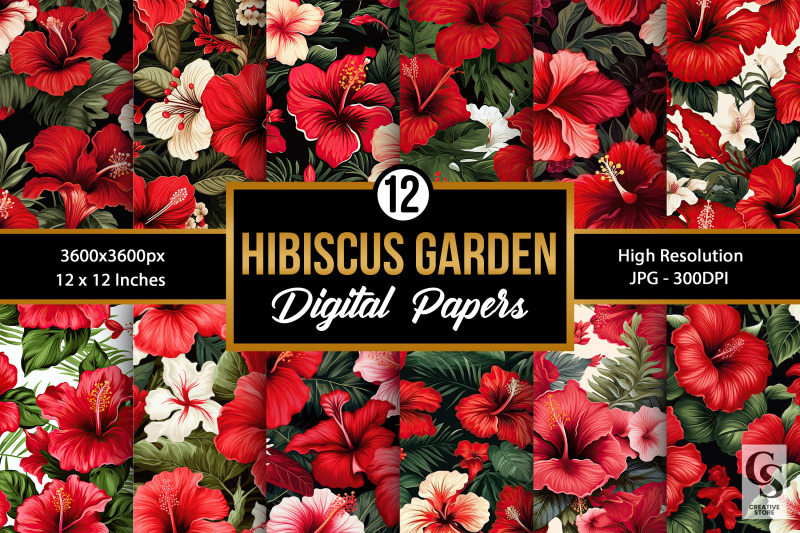 hibiscus-flowers-pattern-digital-papers